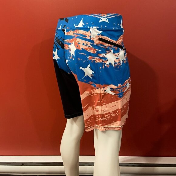 Feed Me Fight Me Men's Blue/Black Shorts - Size Medium - Picture 2 of 4